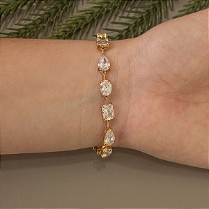 Pulseira riviera com ponto de luz