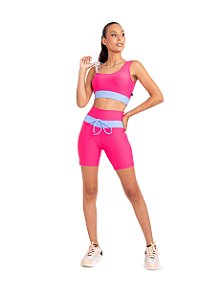 Conjunto Fitness Cintura Alta One Strap