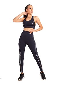 Legging Fitness Meia Lua Tule - Lis Fitness Wear - Moda Fitness