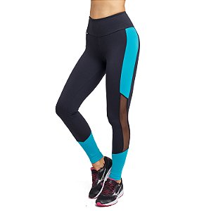 Legging Fitness Cintura Alta Blue Side