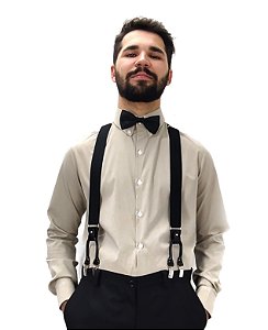 CAMISA SOCIAL + GRAVATA BORBOLETA