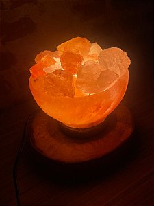 Luminária de Sal Rosa do Himalaia - Bowl