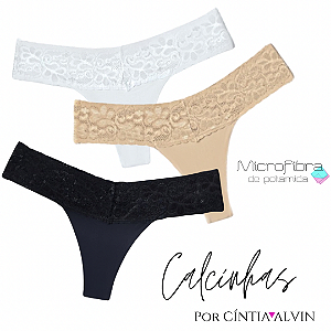 KIT 3 Calcinhas Microfibra Basic