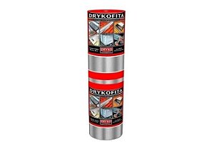 Fita Manta Asfáltica Multiuso 60cm x 10m Aluminio Drykofita