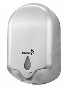 Dispenser Sensor Automático em Aço Inox Para Álcool Gel ou Sabonete CR-290 Brakey