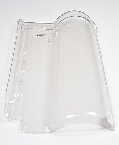 Telha Americana Ouro Preto Transparente Medida 43x26 cm