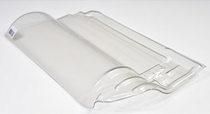Caixa 5 Telhas I-13 Transparente Plastico (Pet) Medida 45 x 26 cm