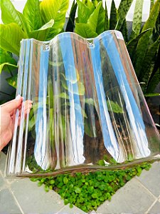 Telha Leve / Brastelha Thermo Transparente Plastico Pet Med. 41,5 x 33 cm