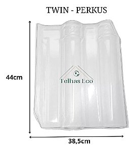 Telha Twin Perkus Transparente Med.42x37 cm