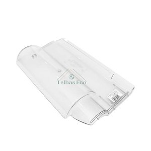 Kit 20 Telhas Transparente Portuguesa New Medida 40x22cm Injetada