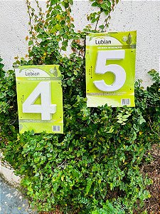 Kit 2 Números Residenciais 15cm Branco 3D Caixa Alta