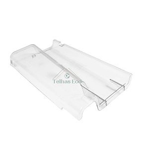 Kit 10 Telhas Transparente Plan Dupla/Casal Medida 47x26 cm Injetada