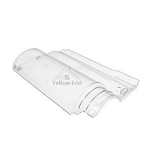 Kit 20 Telhas Transparente Americana Injetada Medida 44,5x26 cm