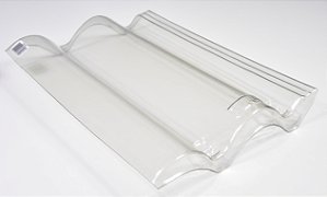 Kit 10 Telhas Coppo Veneto/Eurotop Thermo Transparente Medidas 42x33cm