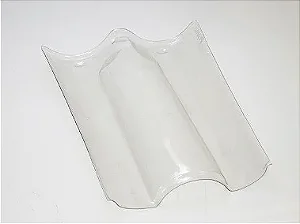 Caixa 10 Telhas Tripla Russa Transparente Medida 50x35 cm Thermo
