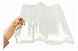 Kit 5 Telhas Twin Perkus Transparente Med.42x37 cm