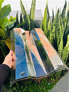 Kit 5 Telha Piaui Tripla Transparente Plastico (Pet) Medida 49x35 cm