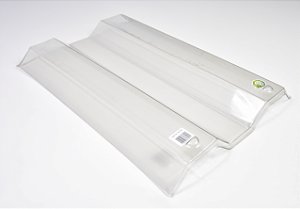 Kit 10 Telhas Piaui Tripla Transparente Plastico (Pet) Medida 49x35 cm