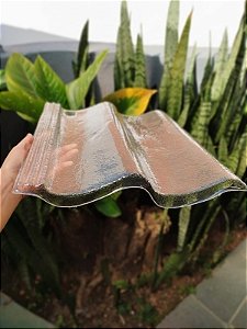 Caixa 5 Telhas Double S/Basic Transparente Plastico (Pet) Medida 42x33cm