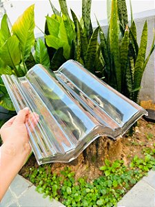 10 Telhas Classica / Eurotop Thermo Transparente Medida 42x33 cm
