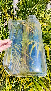Caixa 10 Telhas Portuguesa 19 / Faulim Transparente Medida 38x21 cm
