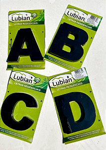 Letras Residenciais 10 cm Preto CAIXA ALTA 3D ABS