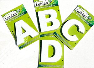 Letras Residenciais 10 cm Branco CAIXA ALTA 3D ABS