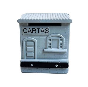 Kit 20 Caixas de Correio Para Cartas / Correspondências Plástico PP Cor - Cinza