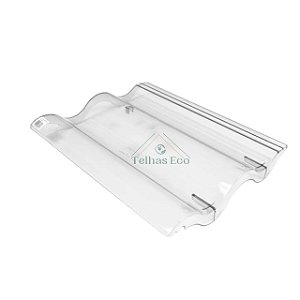 Telha Transparente Leve/Slim/Fit Medida 42x33 cm Injetada