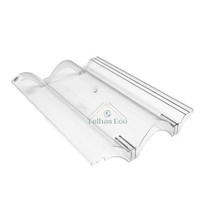Kit 20 Telhas Transparente Coppo Veneto/ EUROTOP/Decorlite Medida 43x33 cm Injetada