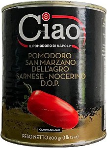 Molho De Tomate Pelato Ciao San Marzano D.O.P.  800 gr