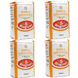 Farinha Semola Di Grano Duro Rimacinata Le 5 Stagioni 4 kg