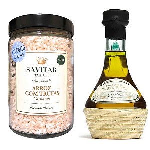 Risoto Arroz com Trufa e Azeite Trufado Negra Savitar 250 ml