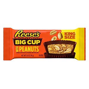 Chocolate Reeses Big Cup Peanuts King Size Peanut Butter 79g