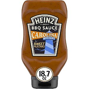 Molho Heinz Carolina Honey Mustard Bbq Sauce  Barbecue 538G