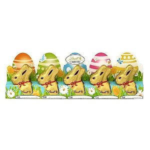 Lindt Páscoa Goldhase Bunny Ao Leite Cartela 5x10g