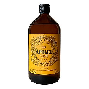 Gin Citrus Apogee Tangerina & Laranja Valência 40% Vol 1 Lt