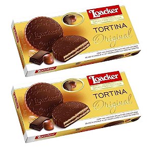 Biscoitos Wafer Loacker Tortina Original Áustria 63g (2 Unidades)