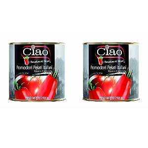 Kit 2 Molhos de Tomate Pelati Ciao Pizza Napoletana 2,5 Kg