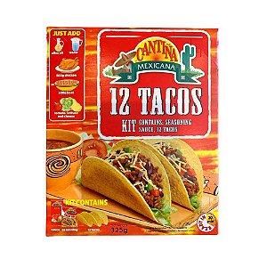 Kit 12 Tacos Molho Tortilha e Tempero Cantina Mexicana 325g