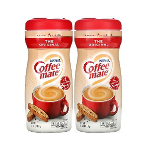 Kit 2 Cremes de Café em Pó Coffee Mate Nestle Importado 312g