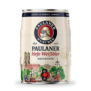 Barril Cerveja de Trigo Paulaner Alemã Hefe Weissbier 5 Litros