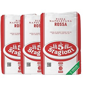 Farinha De Trigo Italiana 00 Le 5 Stagioni Napoletana 3kg