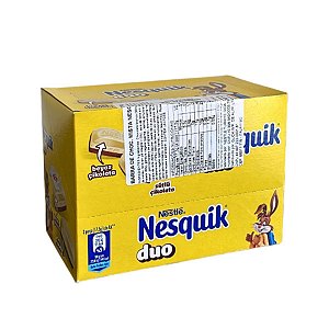 Nesquik Duo Chocolate Mix Branco Ao Leite Nestlé 70g (6 Und)
