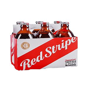 Cerveja Jamaicana Red Stripe Lager Garrafa 330ml (Pack 6 Un)