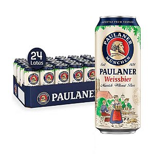 Cerveja Alemã Paulaner Weissbier München Lata 500ml (24 Und)