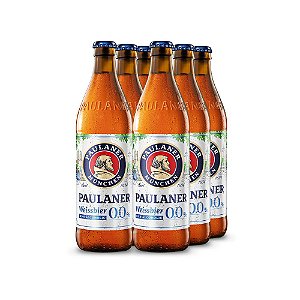 Cerveja Zero Álcool Paulaner Weissbier Garrafa 500ml (6 Und)