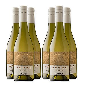Vinho Branco Chardonnay Emiliana Adobe 750ml (6 Unidades)