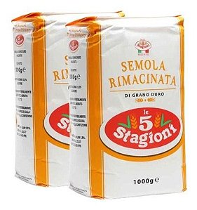 Farinha Italiana Le 5 Stagioni Tipo Sêmola Rimacinata 2kg
