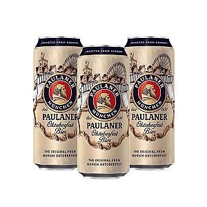 Kit 3 Cervejas Paulaner Edição Especial Oktober Bier 500ml